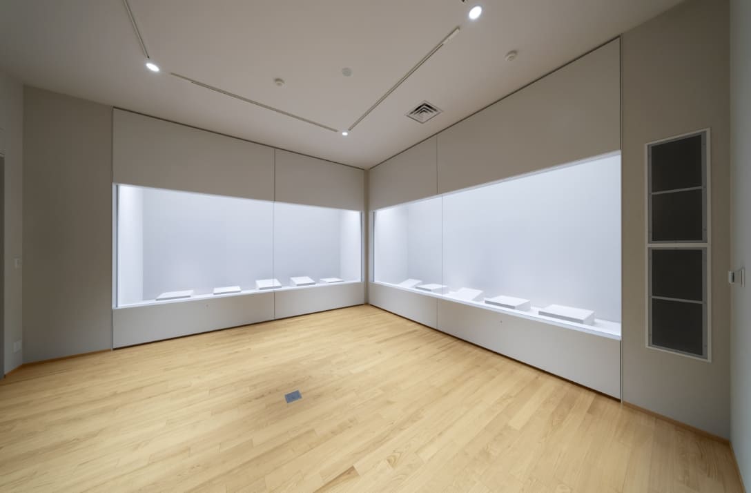 基本展示室内のイメージ（ユニットが並んでいます）